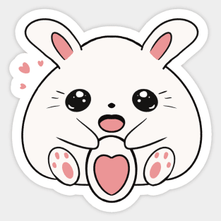 Cute anime bunny Sticker